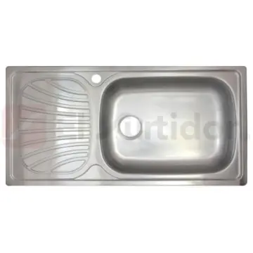 Tarja de Acero Inoxidable Empotrable Tramontina 100x50  93856/615 I Cromo