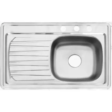 Tarja de Acero Inoxidable C-101n Izquierda 87x54 Satinado