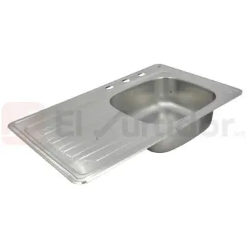 Tarja de Acero Inoxidable C-101n Izquierda 87x54 Satinado