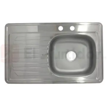 Tarja de Acero Inoxidable C-101n Izquierda 87x54 Satinado