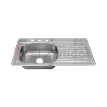 Tarja de Acero Inoxidable Lado Derecho 100x54 Eb-técnica C-202n Satinado