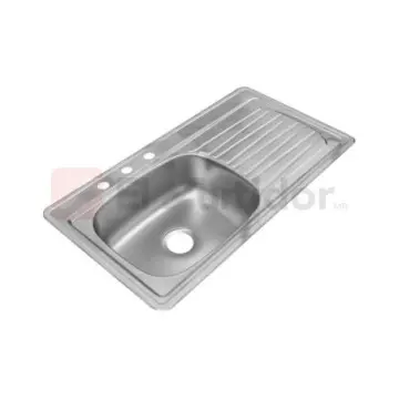 Tarja de Acero Inoxidable Lado Derecho 100x54 Eb-técnica C-202n Satinado