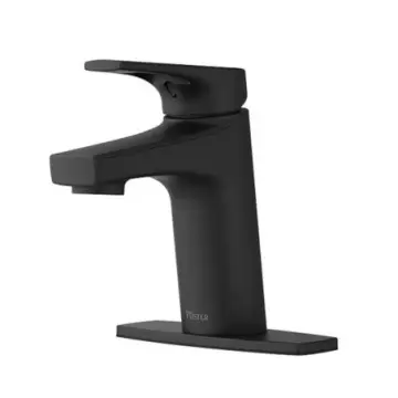 Monomando Corto Para Lavabo Pfister Ferris Lf042ferb Negro Mate