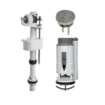 Kit Completo de Herrajes Dual Para Inodoro One Piece Otto Sm99tcfd58k Blanco