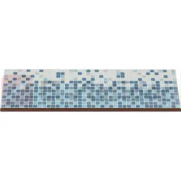 Cenefa Vetro Porcelanite Baño M602883 8x25 Azul