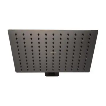 Regadera Cuadrada Con Brazo Tecnobath Tb42.902gm Gun Metal