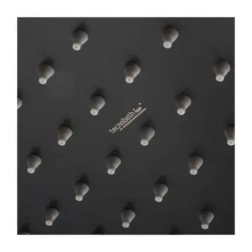 Regadera Cuadrada Con Brazo Tecnobath Tb42.902gm Gun Metal