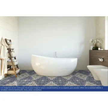 Piso Pocelanite Safiro Fdx 33x33 1.76m Azul