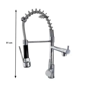 Monomando Para Fregadero Multifunción Valmex Vp23.391 Cromo