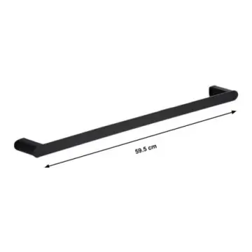 Toallero de Barra Valmex Round B60.409nm Acero. Inox. Negro Mate