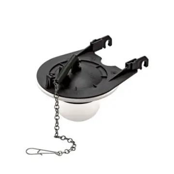 Pera de descarga de 3" de marco rígidoFluidmaster 6401LA Negro