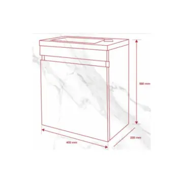 Tocador Tendenzza Fico 40.5x22x58 cm Mb1a Teka