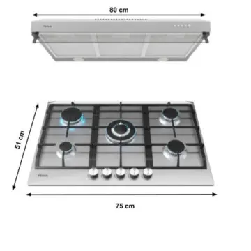 Paquete Teka Duetto Deluxe 75 Parrilla Mas Campana 112750010