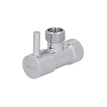 Llave de control angular Urrea Redonda 402 Roscable Cromo