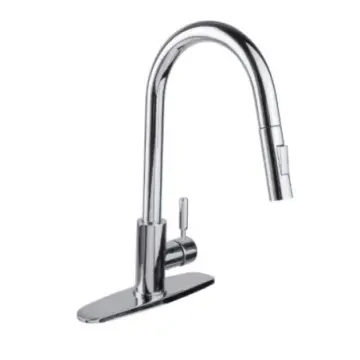 Monomando para fregadero con nariz retráctil con 2 funciones  Urrea 9498 Cromo