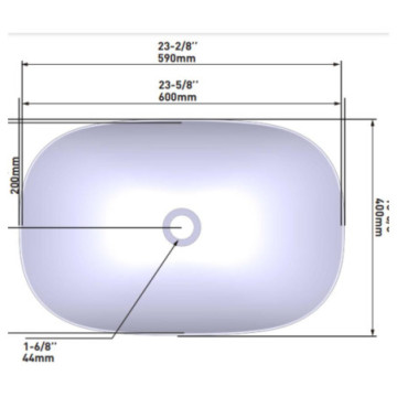 Lavabo Moen Vestige de Sobreponer Lso1228  Negro Mate