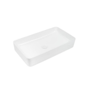 Lavabo Urrea Mate Rectangular Para Sobreponer Lv1076a021 Blanco Mate