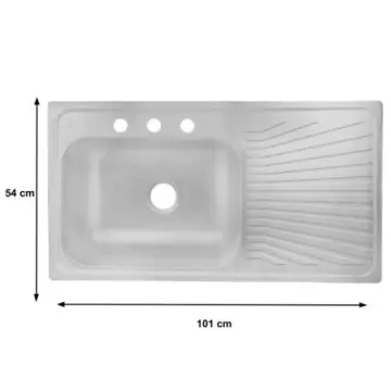 Tarja de Empotrar Eb Técnica Marck Escurridor Derecho K-202