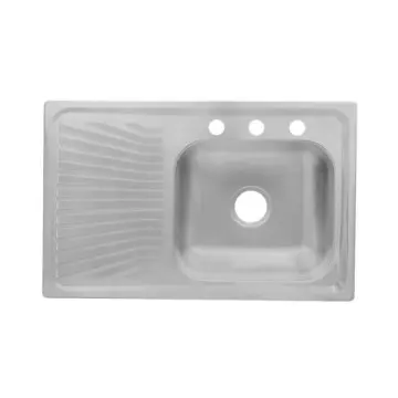 Tarja de Empotrar Eb Técnica  Marck 80x52 cm Escurridor Izquierdo K-101