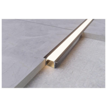 Tira Trim de Aluminio Luz Led 12.5mm X 2.5m Negro Mate 706