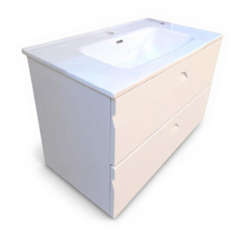 Tocador Esbaño Vitale 80 con Lavabo 90109 Blanco Brillo