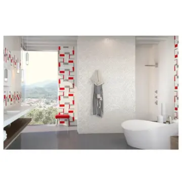 Decorado Cercosa Cube 32.5x60 cm Blanco