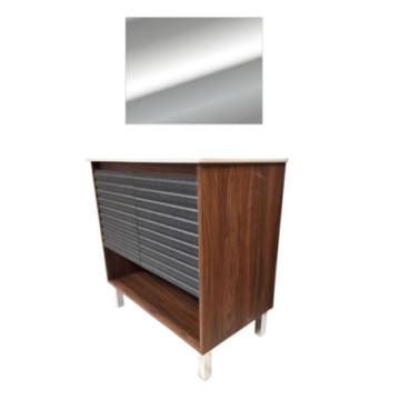 Tocador Venezzia 85x45cm Con Lavabo Y Espejo Matt Hatibud