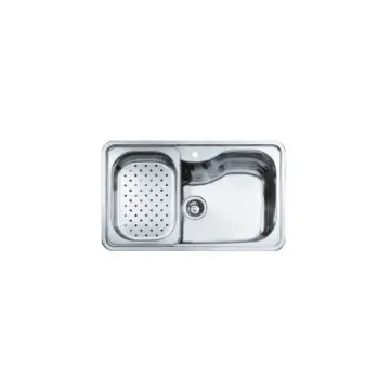 Tarja de Acero Inoxidable Teka Bahia 1C 40150000 80x50 Pulido