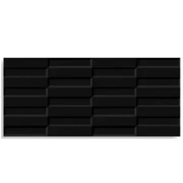 Muro Vitromex Step 28x60 1.68m Negro Mate