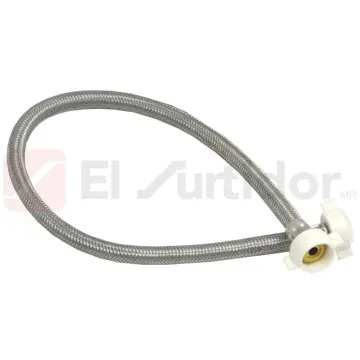 Aliementador Flexible Para Fregadero Miber Con Tuerca de Plástico Maiw-app035 Acero Inoxidable