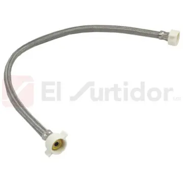 Aliementador Flexible Para Fregadero Miber Con Tuerca de Plástico Maiw-app035 Acero Inoxidable