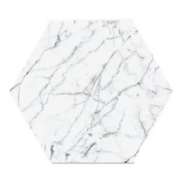 Muro Y Piso Tiles 2000 Hexa 14x16.3 Marmol Carrara