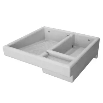 Lavadero Versaplas Ld71b12z Con Kit de Instalación Gris