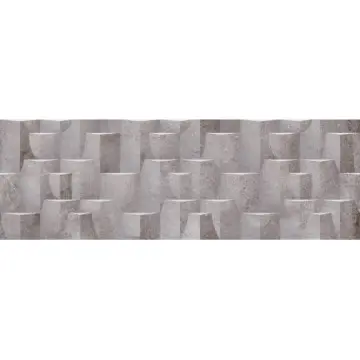 Muro Porcelanico Rectificado Tendenzza Bartolommeo 3D 30x90 1.08m Pa131 Gris
