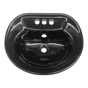 Lavabo American Standard Savona Sin Contra 10.2 0186-403-178 Negro