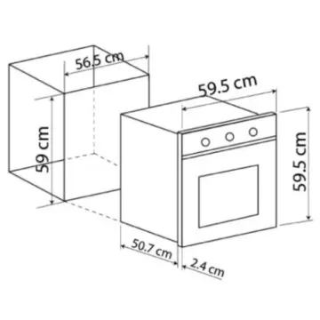 Horno Electrico EB Técnica 60 Centímetros 127v Eb-525 Acero Inoxidable