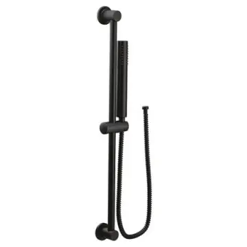 Regadera Manual Sencillo Moen 3887epbl Negro Mate