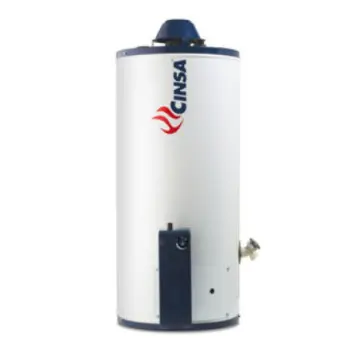 Calentador Para Agua de Depósito Cinsa Clásico Cc-201 Automático 50302000031 Gas LP Blanco