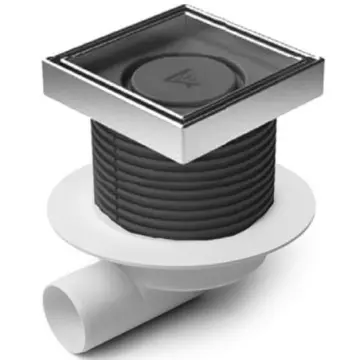 Coladera Cuadrada Con Inserto Ego Inteligente 12.5x12.5 cm C425xl