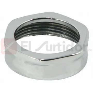 Tuerca Spud 38 Cromo Rf-062-c