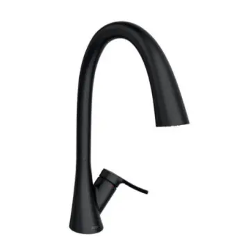 Monomando Para Fregadero Moen Alissa 7378bl Negro Mate