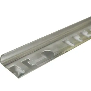 Tiraprac C de Aluminio Curvo Creaciones Practicas 1.25cm X 2.44m 670plata Brillante