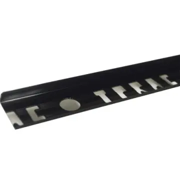 Tiraprac L de Aluminio Creaciones Practicas 1.25cm X 2.44m 692 Negro Brillante