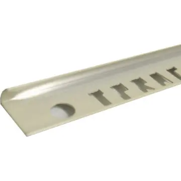 Tiraprac C de Aluminio Curvo Creaciones Practicas 1cm X 2.44m 699 Hueso Brillante