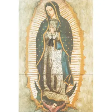 Mural Virgen de Guadalupe 3 Piezas Tiles 2000 60x90cm