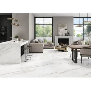 Piso Tundra Arko Rectificado Pulido 60x120 cm 1.44m Blanco
