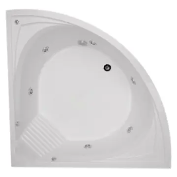 Tina Hydromagic Con Hidromasaje Capri Pluss 160x160 Blanco