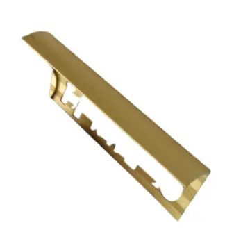 Tira Trim MX Provecasa Aluminio 3/8 2.4 Metros Oro Mate