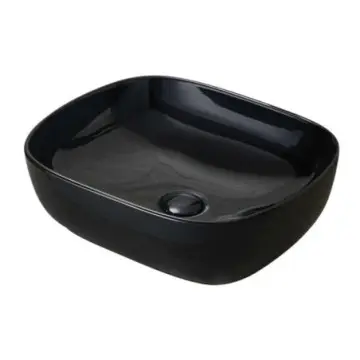 Lavabo Sobre Cubierta Tendenzza Bari Pl019 Bari Negro Brillante