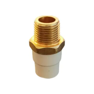 Adaptador Macho de Cpvc Amanco  Con Inserción Metálica de Bronce 25 Mm